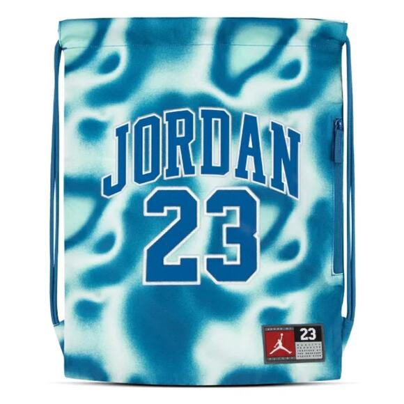 Jordan Drawstring Jersey Unisex Gym Sack Air Jumpman Blue White 9A0757 U1R - Picture 11 of 14